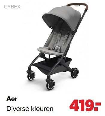 Aanbiedingen Aer diverse kleuren - Cybex - Geldig van 02/08/2021 tot 29/08/2021 bij Baby-Dump