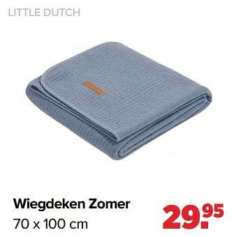 Aanbiedingen Wiegdeken zomer - Little Dutch - Geldig van 02/08/2021 tot 29/08/2021 bij Baby-Dump