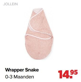 Aanbiedingen Wrapper snake - Jollein - Geldig van 02/08/2021 tot 29/08/2021 bij Baby-Dump