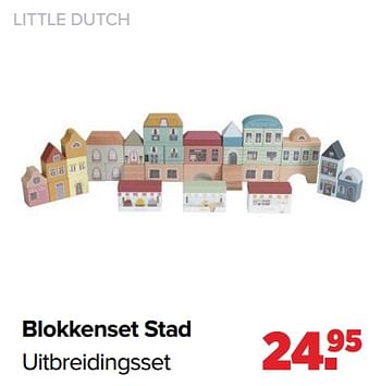 Aanbiedingen Blokkenset stad uitbreidingsset - Little Dutch - Geldig van 02/08/2021 tot 29/08/2021 bij Baby-Dump