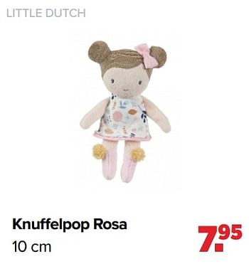 Aanbiedingen Knuffelpop rosa - Little Dutch - Geldig van 02/08/2021 tot 29/08/2021 bij Baby-Dump