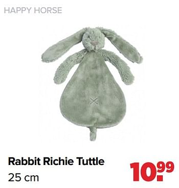 Aanbiedingen Rabbit richie tuttle - Happy Horse - Geldig van 02/08/2021 tot 29/08/2021 bij Baby-Dump