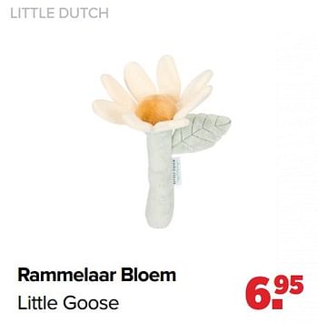 Aanbiedingen Rammelaar bloem little goose - Little Dutch - Geldig van 02/08/2021 tot 29/08/2021 bij Baby-Dump