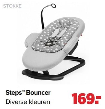 Aanbiedingen Steps bouncer - Stokke - Geldig van 02/08/2021 tot 29/08/2021 bij Baby-Dump