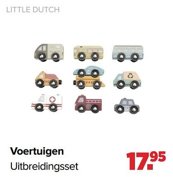 Aanbiedingen Voertuigen uitbreidingsset - Little Dutch - Geldig van 02/08/2021 tot 29/08/2021 bij Baby-Dump