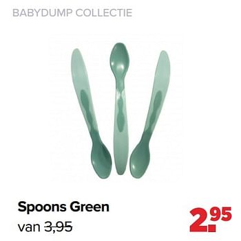 Aanbiedingen Spoons green - Huismerk - Baby-Dump - Geldig van 02/08/2021 tot 29/08/2021 bij Baby-Dump