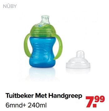 Aanbiedingen Tuitbeker met handgreep - Nuby - Geldig van 02/08/2021 tot 29/08/2021 bij Baby-Dump