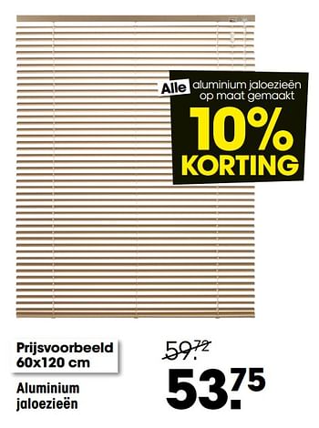 Aanbiedingen Aluminium jaloezieën - Huismerk - Kwantum - Geldig van 09/08/2021 tot 22/08/2021 bij Kwantum