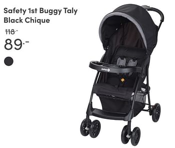 Aanbiedingen Safety 1st buggy taly black chique - Safety 1st - Geldig van 08/08/2021 tot 14/08/2021 bij Baby & Tiener Megastore
