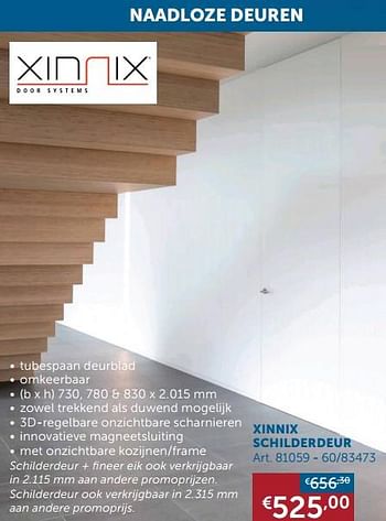Aanbiedingen Xinnix schilderdeur - Xinnix - Geldig van 17/08/2021 tot 20/09/2021 bij Zelfbouwmarkt