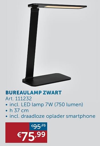 Aanbiedingen Bureaulamp zwart - Geldig van 17/08/2021 tot 20/09/2021 bij Zelfbouwmarkt