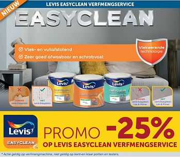 Aanbiedingen Promo -25% op levis easyclean verfmengservice - Levis - Geldig van 17/08/2021 tot 20/09/2021 bij Zelfbouwmarkt