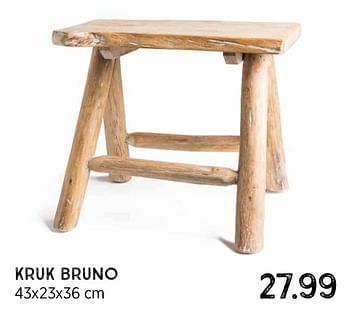 Aanbiedingen Kruk bruno - Huismerk - Xenos - Geldig van 09/08/2021 tot 22/08/2021 bij Xenos