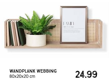 Aanbiedingen Wandplank webbing - Huismerk - Xenos - Geldig van 09/08/2021 tot 22/08/2021 bij Xenos