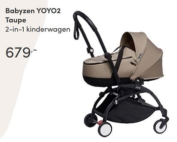 Aanbiedingen Babyzen yoyo2 taupe 2-in-1 kinderwagen - Babyzen - Geldig van 15/08/2021 tot 21/08/2021 bij Baby & Tiener Megastore