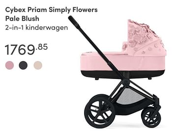Aanbiedingen Cybex priam simply flowers pale blush 2-in-1 kinderwagen - Cybex - Geldig van 15/08/2021 tot 21/08/2021 bij Baby & Tiener Megastore