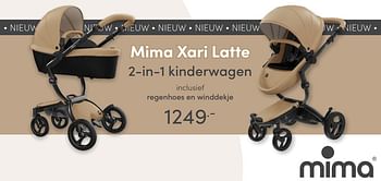 Aanbiedingen Mima xari latte 2-in-1 kinderwagen - mima - Geldig van 15/08/2021 tot 21/08/2021 bij Baby & Tiener Megastore