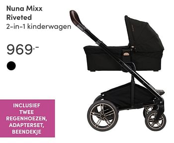 Aanbiedingen Nuna mixx riveted 2-in-1 kinderwagen - Nuna - Geldig van 15/08/2021 tot 21/08/2021 bij Baby & Tiener Megastore