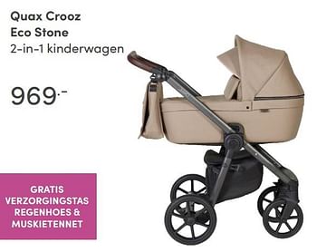 Aanbiedingen Quax crooz eco stone 2-in-1 kinderwagen - Quax - Geldig van 15/08/2021 tot 21/08/2021 bij Baby & Tiener Megastore