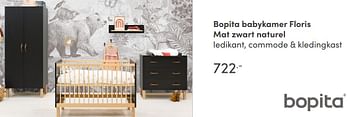 Aanbiedingen Bopita babykamer floris mat zwart naturel - Bopita - Geldig van 15/08/2021 tot 21/08/2021 bij Baby & Tiener Megastore
