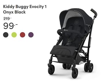 Aanbiedingen Kiddy buggy evocity 1 onyx black - Kiddy - Geldig van 15/08/2021 tot 21/08/2021 bij Baby & Tiener Megastore