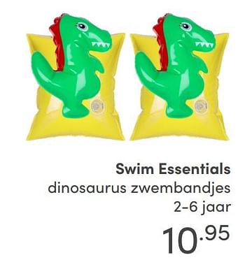 Aanbiedingen Swim essentials dinosaurus zwembandjes - Swim Essentials - Geldig van 15/08/2021 tot 21/08/2021 bij Baby & Tiener Megastore