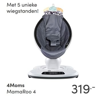 Aanbiedingen 4moms mamaroo 4 - 4Moms - Geldig van 15/08/2021 tot 21/08/2021 bij Baby & Tiener Megastore