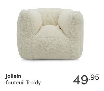 Aanbiedingen Jollein fauteuil teddy - Jollein - Geldig van 15/08/2021 tot 21/08/2021 bij Baby & Tiener Megastore