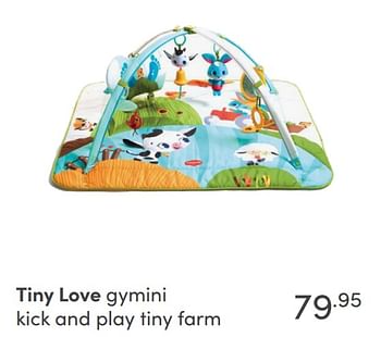 Aanbiedingen Tiny love gymini kick and play tiny farm - Tiny Love - Geldig van 15/08/2021 tot 21/08/2021 bij Baby & Tiener Megastore