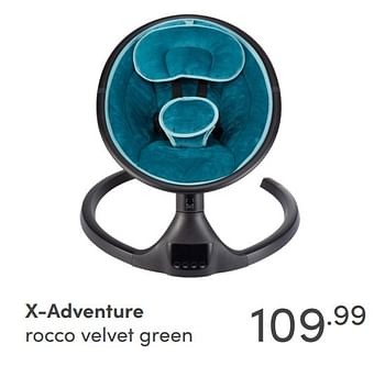 Aanbiedingen X-adventure rocco velvet green - Xadventure - Geldig van 15/08/2021 tot 21/08/2021 bij Baby & Tiener Megastore