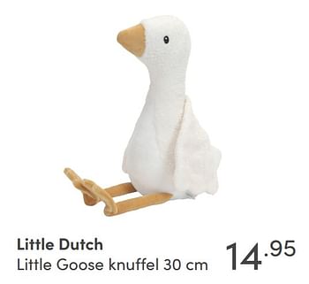 Aanbiedingen Little dutch little goose knuffel - Little Dutch - Geldig van 15/08/2021 tot 21/08/2021 bij Baby & Tiener Megastore