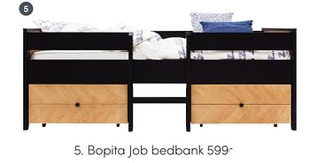 Aanbiedingen Bopita job bedbank - Bopita - Geldig van 15/08/2021 tot 21/08/2021 bij Baby & Tiener Megastore