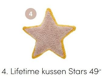 Aanbiedingen Lifetime kussen stars - Lifetime - Geldig van 15/08/2021 tot 21/08/2021 bij Baby & Tiener Megastore