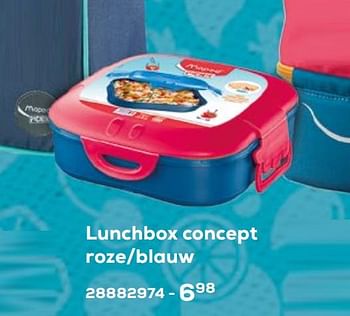 Aanbiedingen Lunchbox concept roze-blauw - Maped - Geldig van 03/08/2021 tot 07/09/2021 bij Supra Bazar