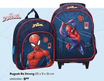 Aanbiedingen Rugzak be strong - Marvel - Geldig van 03/08/2021 tot 07/09/2021 bij Supra Bazar