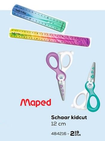 Aanbiedingen Schaar kidcut - Maped - Geldig van 03/08/2021 tot 07/09/2021 bij Supra Bazar
