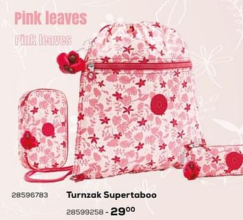 Aanbiedingen Turnzak supertaboo - Kipling - Geldig van 03/08/2021 tot 07/09/2021 bij Supra Bazar