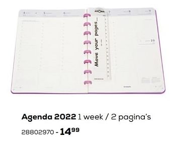 Aanbiedingen Agenda 2022 1 week - 2 pagina’s - Atoma - Geldig van 03/08/2021 tot 07/09/2021 bij Supra Bazar