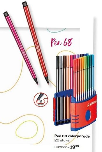 Aanbiedingen Pen 68 colorparade - Stabilo - Geldig van 03/08/2021 tot 07/09/2021 bij Supra Bazar