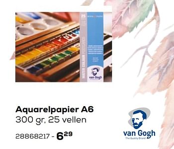 Aanbiedingen Aquarelpapier a6 - Van Gogh - Geldig van 03/08/2021 tot 07/09/2021 bij Supra Bazar