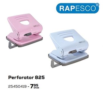 Aanbiedingen Perforator 825 - Rapesco - Geldig van 03/08/2021 tot 07/09/2021 bij Supra Bazar