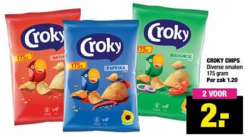 Aanbiedingen Croky chips - Croky - Geldig van 16/08/2021 tot 29/08/2021 bij Big Bazar