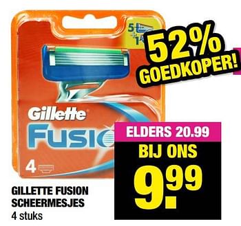 Aanbiedingen Gillette fusion scheermesjes - Gillette - Geldig van 16/08/2021 tot 29/08/2021 bij Big Bazar