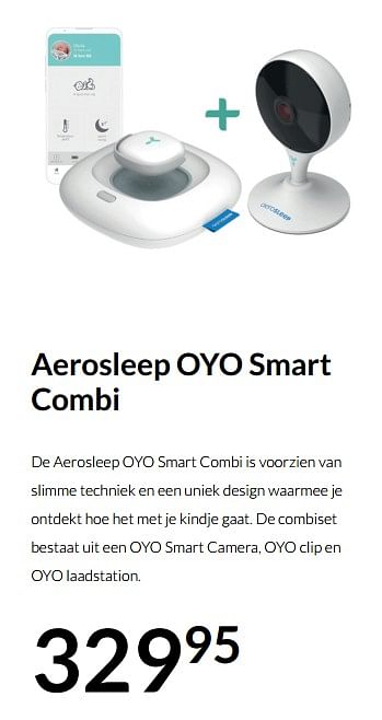 Aanbiedingen Aerosleep oyo smart combi - Aerosleep - Geldig van 17/08/2021 tot 20/09/2021 bij Babypark