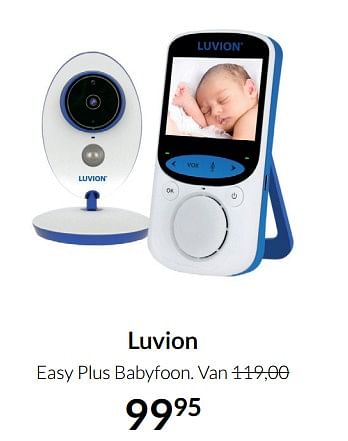 Aanbiedingen Luvion easy plus babyfoon - Luvion - Geldig van 17/08/2021 tot 20/09/2021 bij Babypark