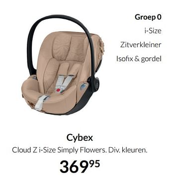 Aanbiedingen Cybex cloud z i-size simply flowers - Cybex - Geldig van 17/08/2021 tot 20/09/2021 bij Babypark