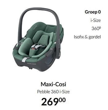 Aanbiedingen Maxi-cosi pebble 360 i-size - Maxi-cosi - Geldig van 17/08/2021 tot 20/09/2021 bij Babypark