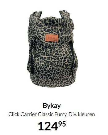 Aanbiedingen Bykay click carrier classic furry - Bykay - Geldig van 17/08/2021 tot 20/09/2021 bij Babypark