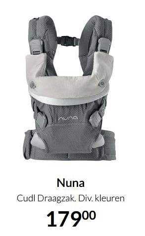 Aanbiedingen Nuna cudl draagzak - Nuna - Geldig van 17/08/2021 tot 20/09/2021 bij Babypark