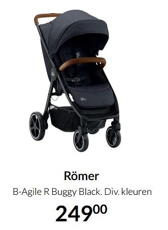 Aanbiedingen Römer b-agile r buggy black - Romer - Geldig van 17/08/2021 tot 20/09/2021 bij Babypark